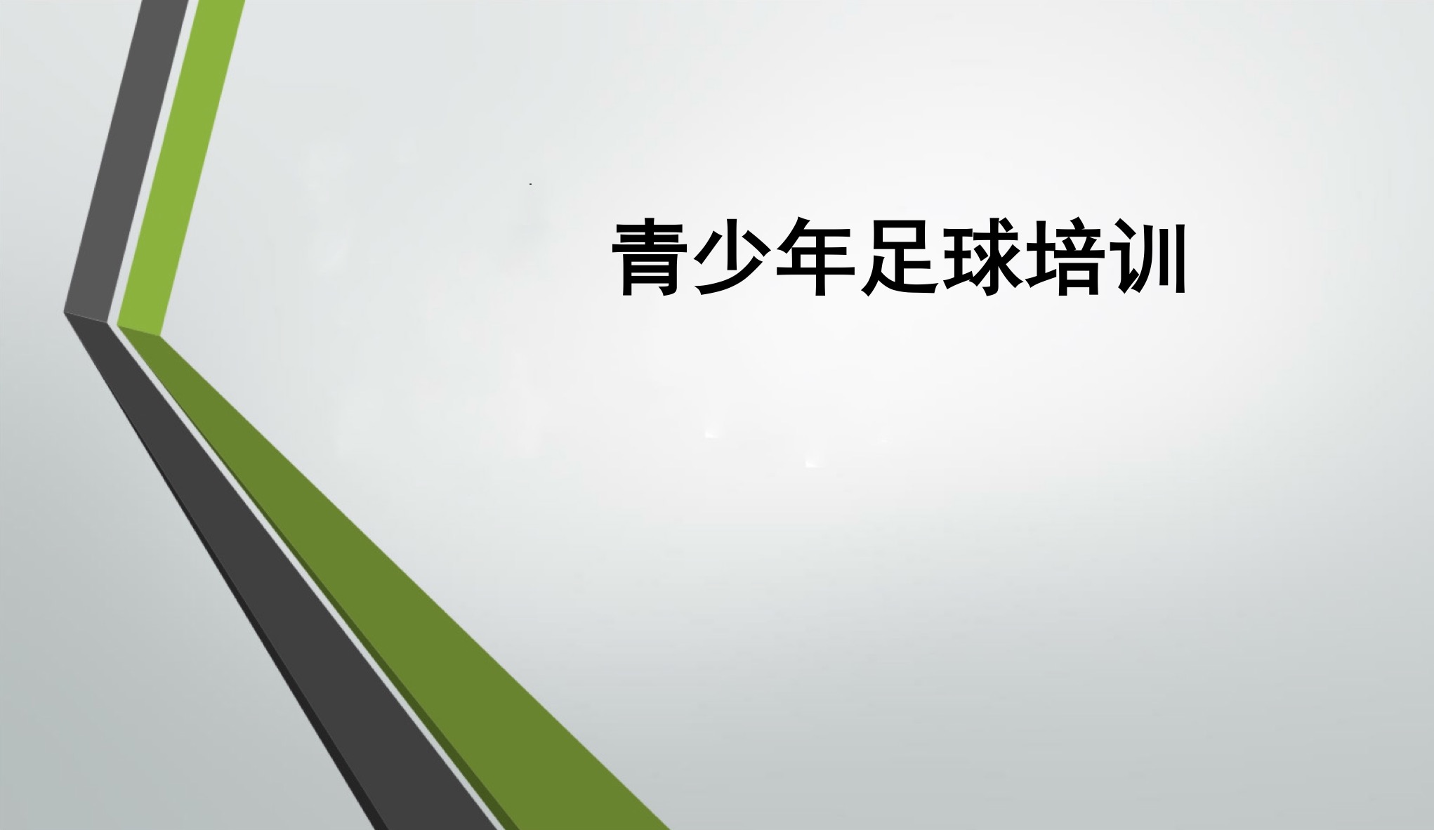  青少年足球培训